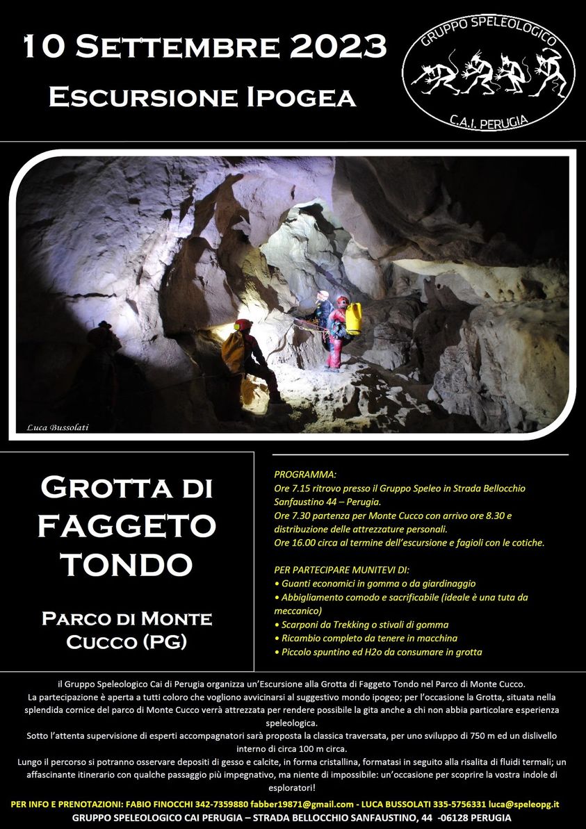 Escursione alla Grotta di Faggeto Tondo 10 settembre 2023