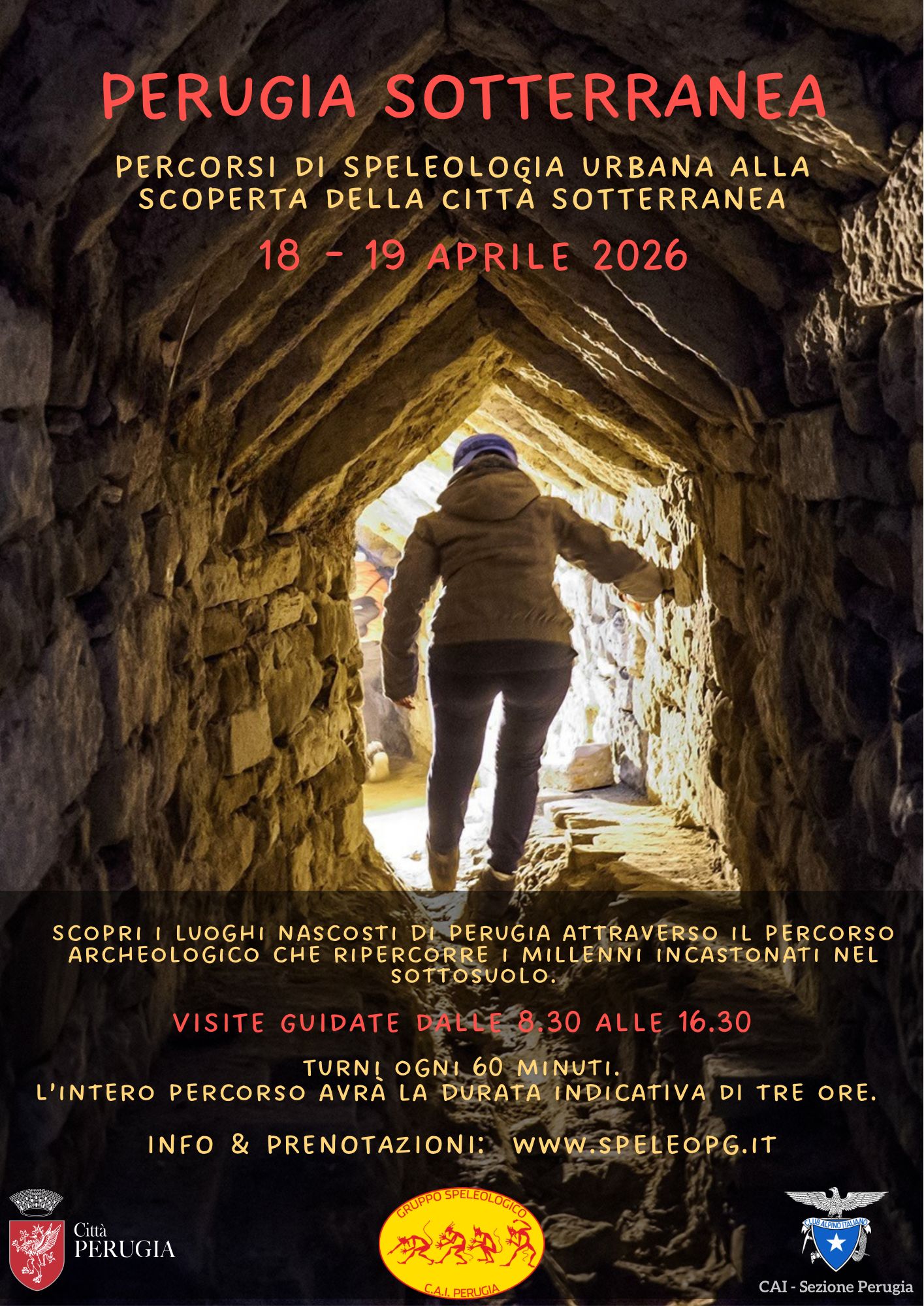 Perugia Sotterranea 18 e 19 aprile 2026